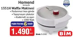 HOMEND 1351H WAFFLE MAKİNESİ HOMEND 1351H WAFFLE MAKİNESİ